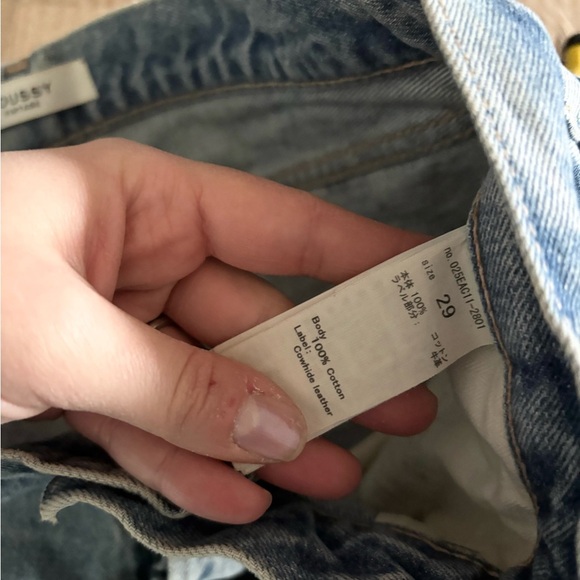 Moussy Vintage light wash straight leg distressed jeans size 29 - Picture 7 of 7